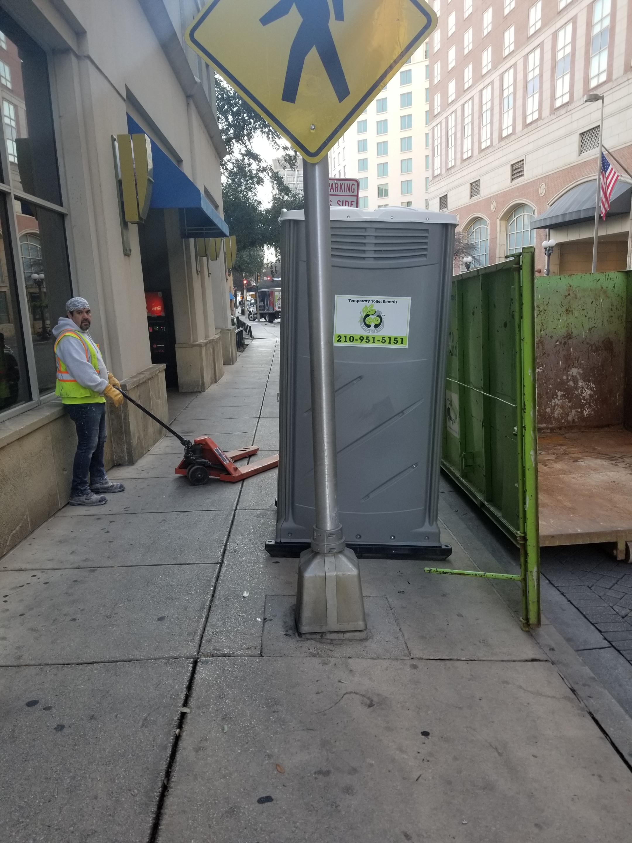 Construction temporary toilet rental 